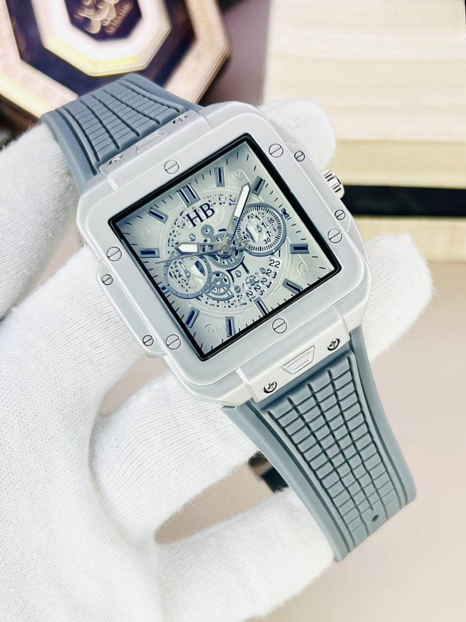 Hublot Cube Watch | Date | Master Lock {gray}