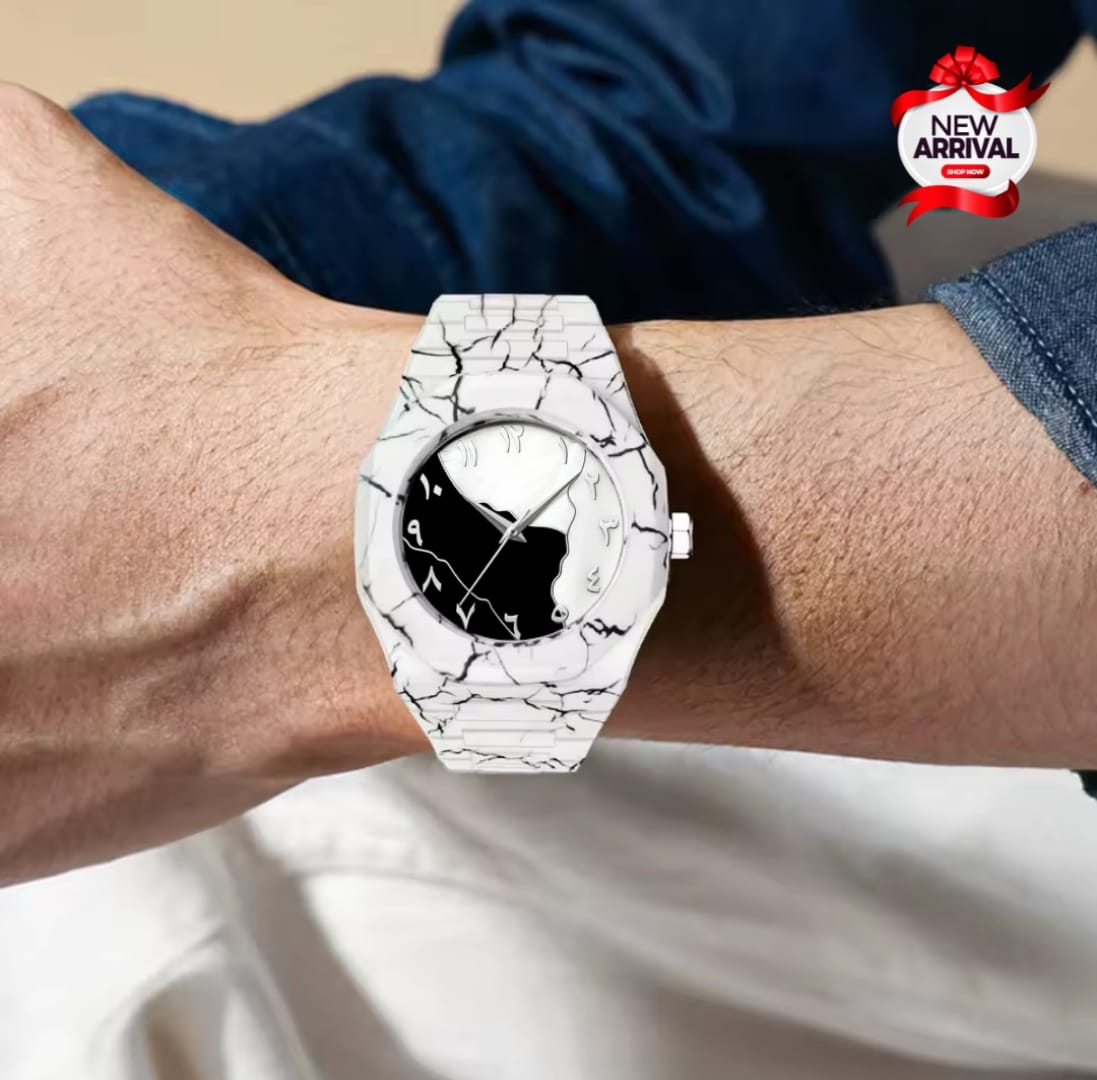 New Arrival – Aura Arabic Dial Watch | Double Color | Fiber Chain | Free Shipping