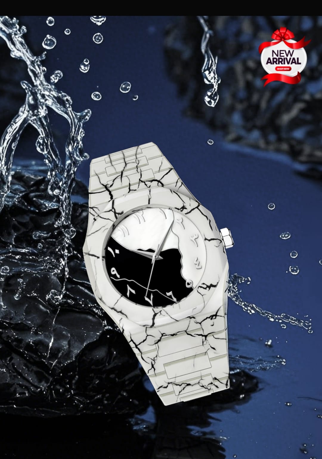 New Arrival – Aura Arabic Dial Watch | Double Color | Fiber Chain | Free Shipping