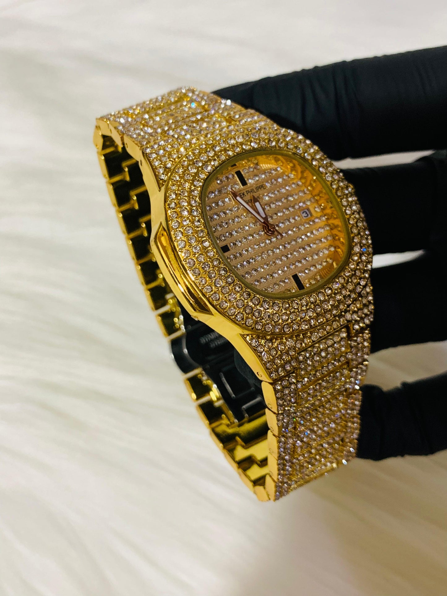 Patek Philippe Diamond Watch (Free Shipping) {GOLD}