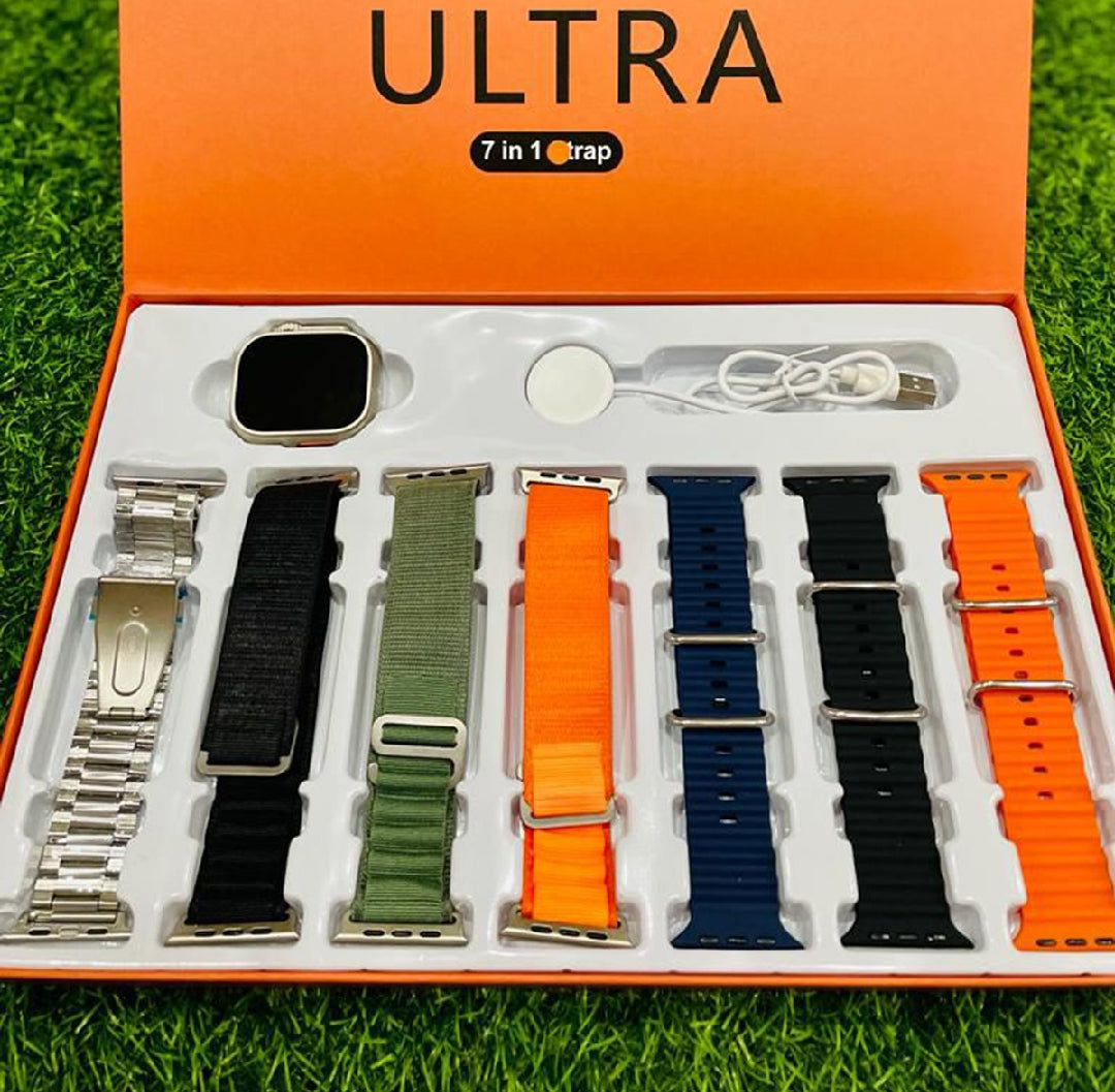 7-in-1 Smartwatch | Silicone Strap | Wireless Charging