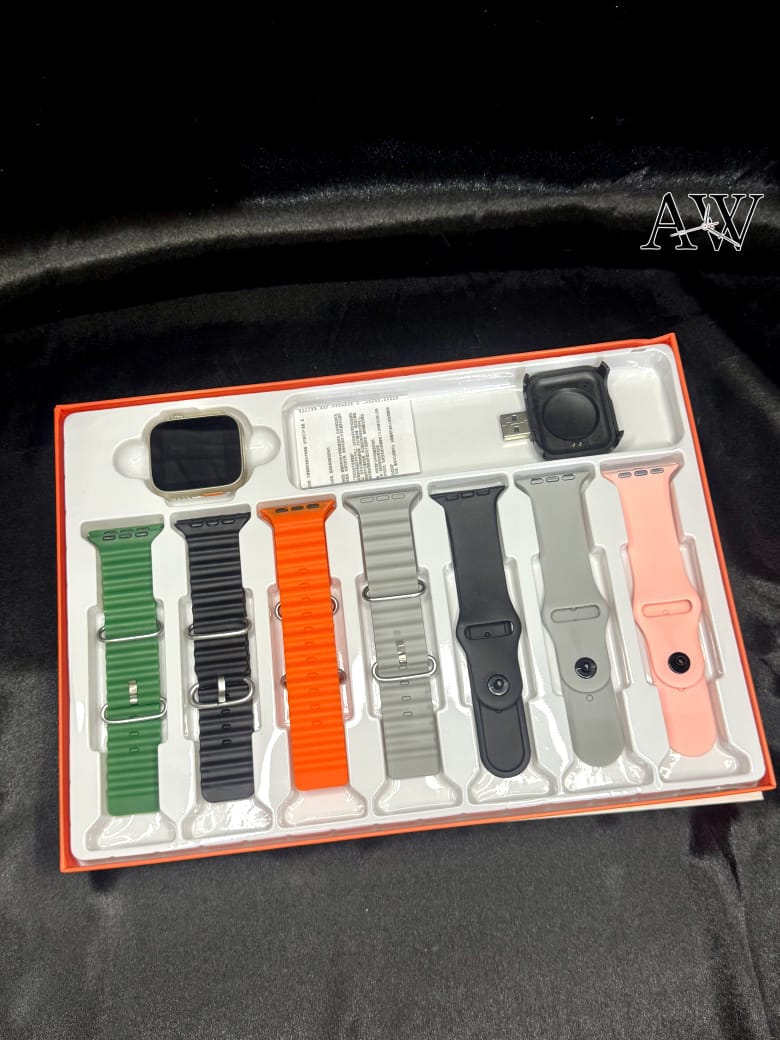 7-in-1 Smartwatch | Silicone Strap | Wireless Charging