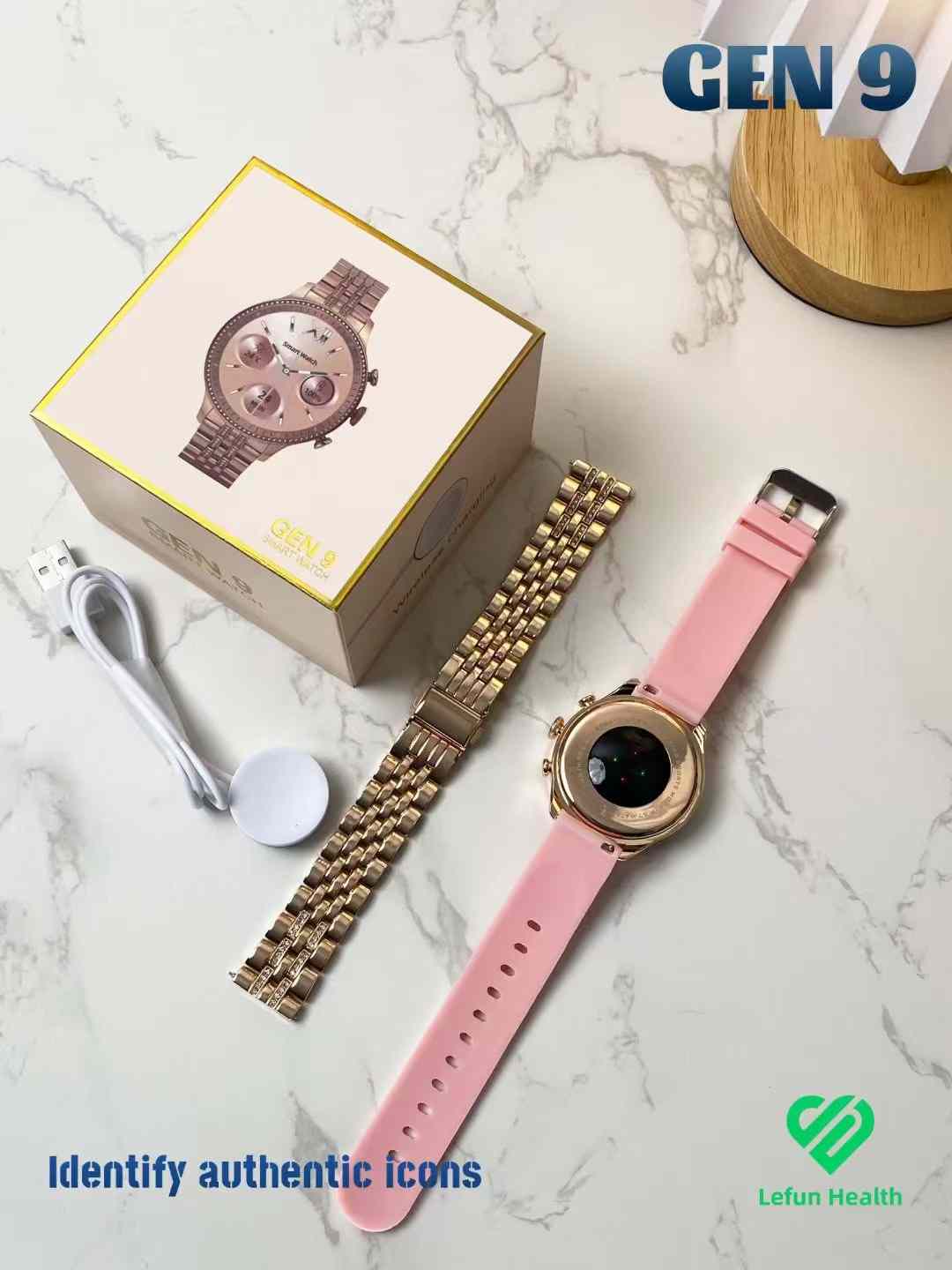 GEN 9 Ladies Smartwatch | Stone Case | Dual Straps