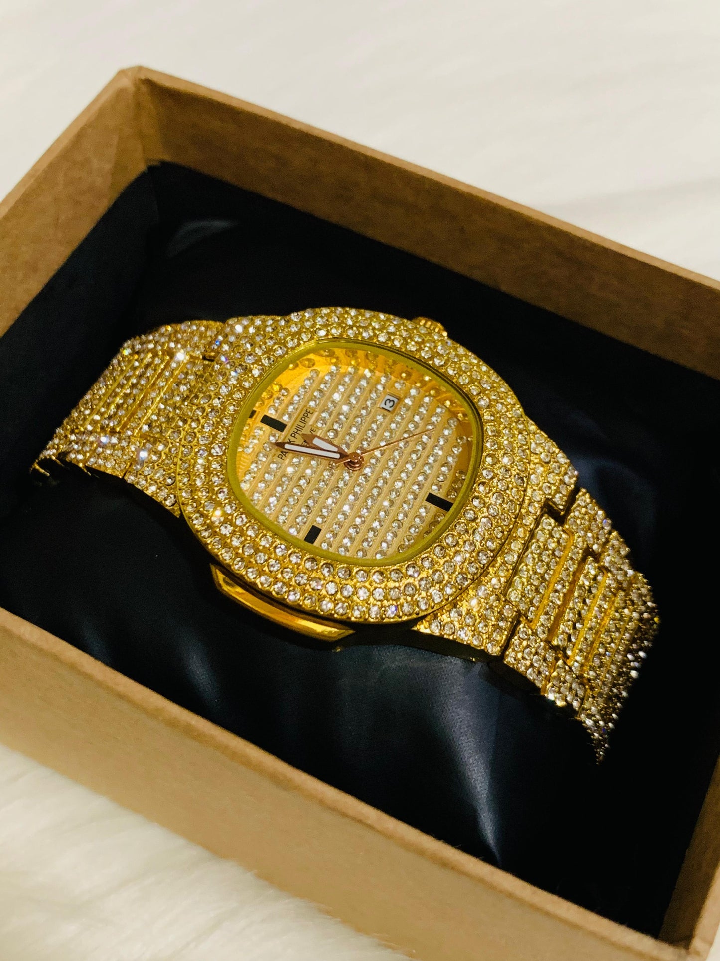 Patek Philippe Diamond Watch (Free Shipping) {GOLD}