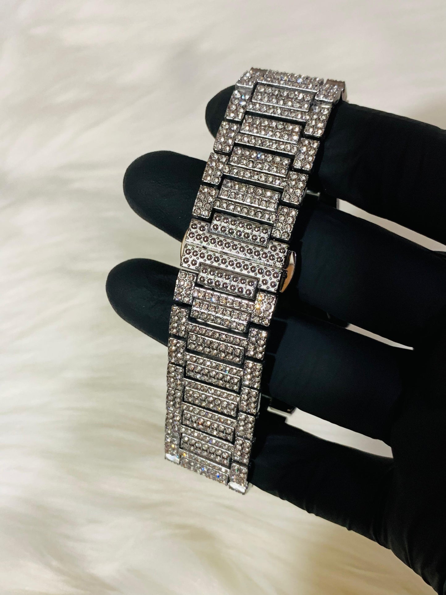 Patek Philippe Diamond Watch (Free Shipping) {SILVER}