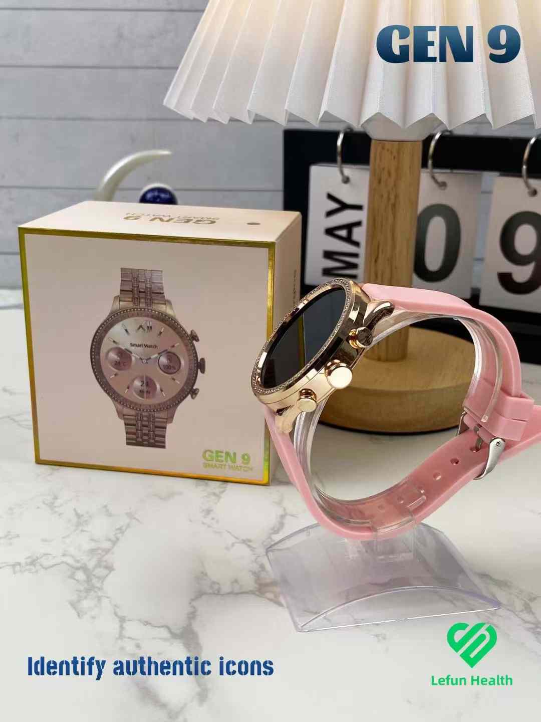 GEN 9 Ladies Smartwatch | Stone Case | Dual Straps