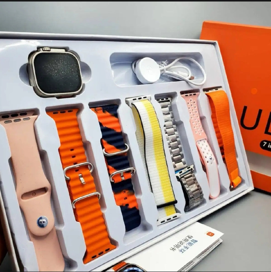 7-in-1 Smartwatch | Silicone Strap | Wireless Charging