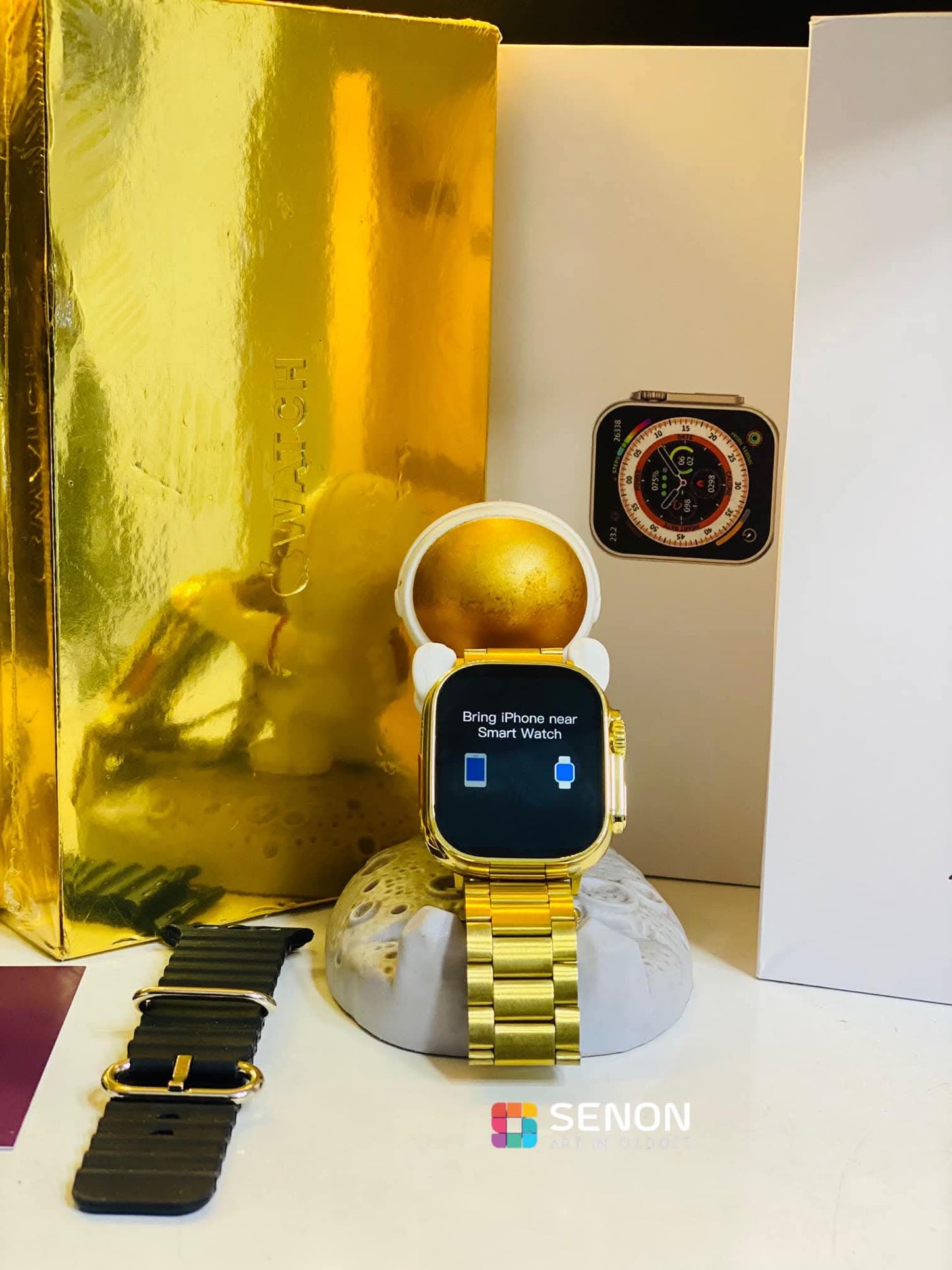π TL Series 8 Ultra Max Gold Edition Smartwatch β 2 Straps, Wireless Charging, Full Sensors β RS. 3850/- | Free Shipping