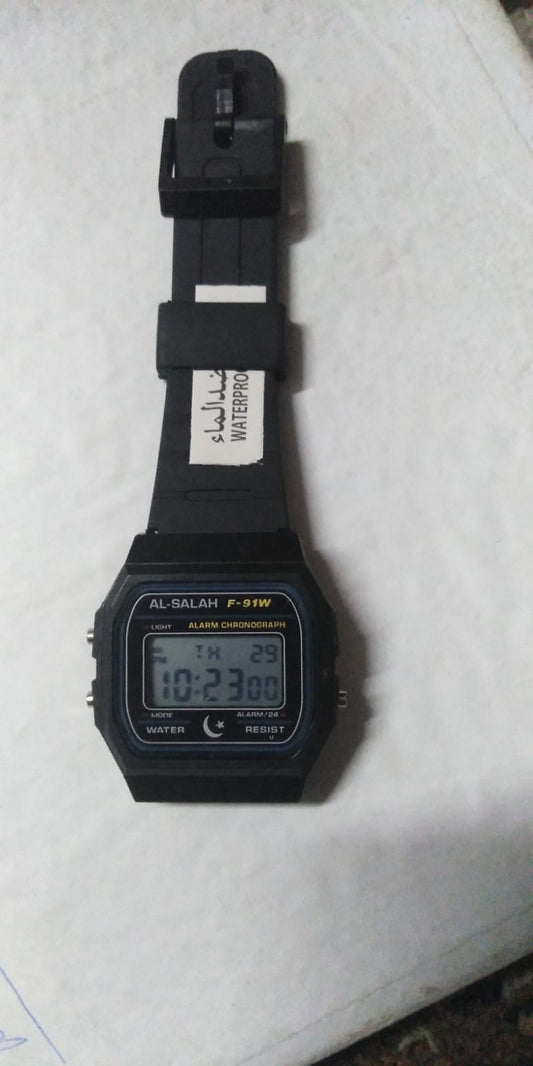 Waterproof Black Digital Watch | Sleek Design