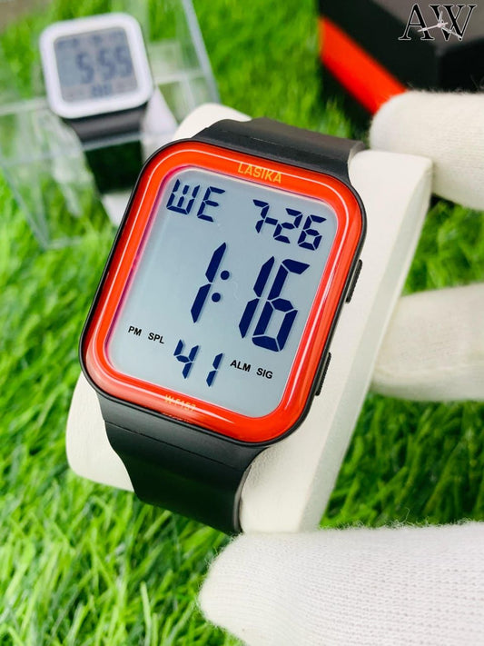 Lasika Digital Watch | Box not included| FREE SHIPPING (RED DIAL)
