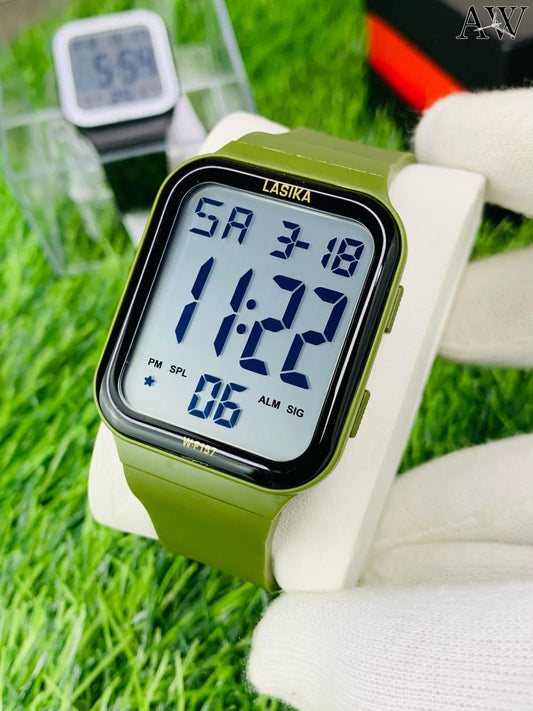 Lasika Digital Watch | Box not included| FREE SHIPPING (GREEN)