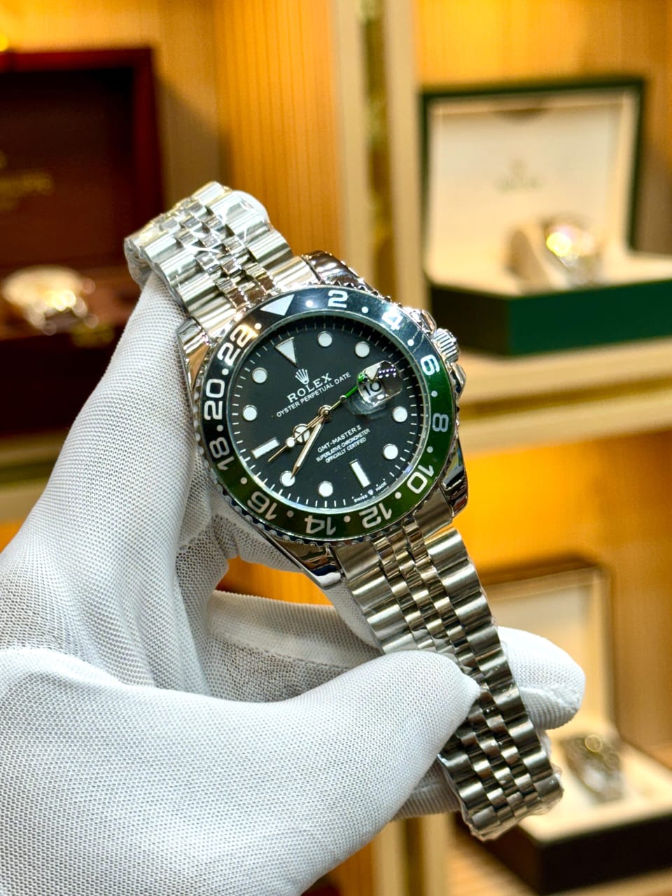 Rolex GMT Model – Bazzel Working (black& gray dial )