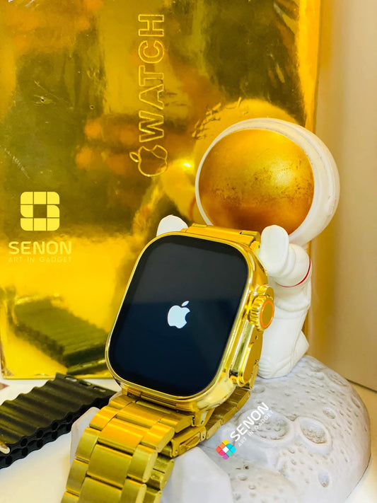 👑 TL Series 8 Ultra Max Gold Edition Smartwatch – 2 Straps, Wireless Charging, Full Sensors – RS. 3850/- | Free Shipping